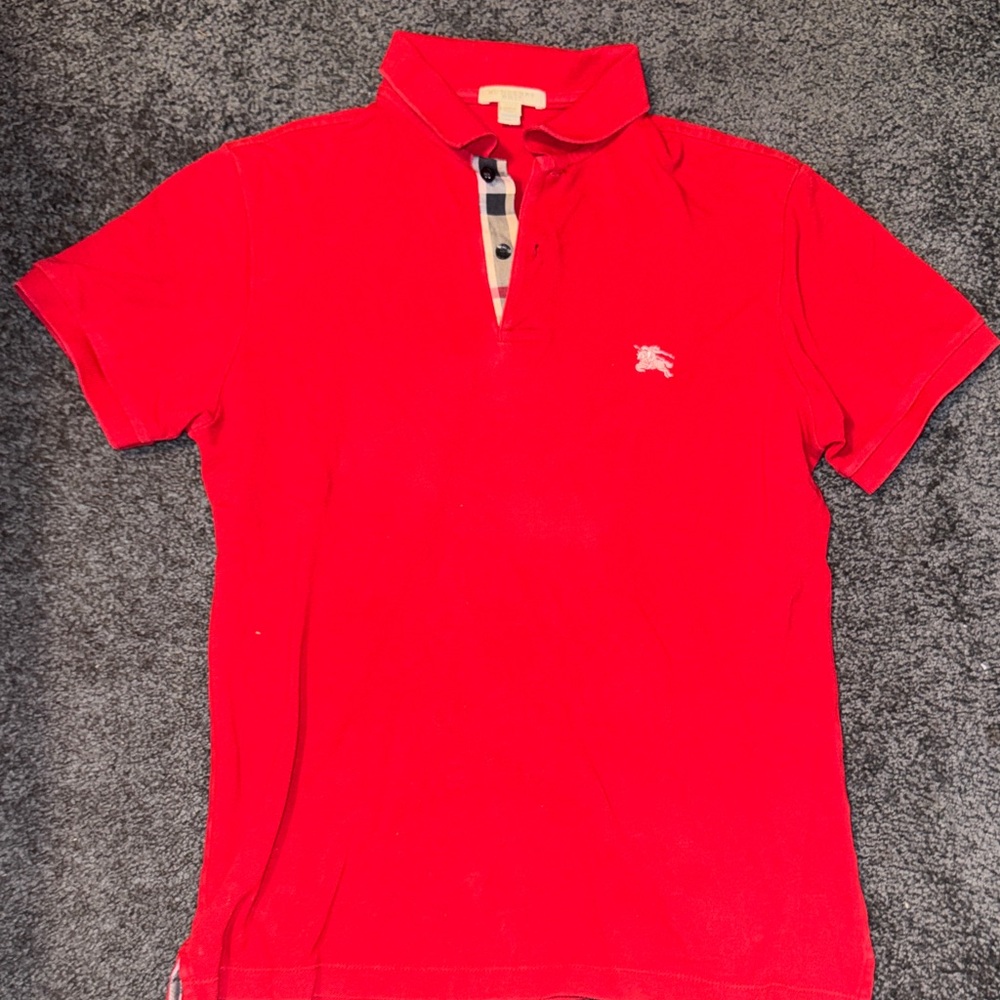 Burberry Red Polo Shirt